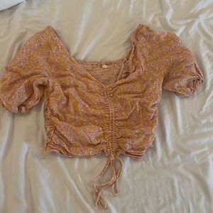 Light pink and orange baby top
